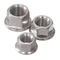 Serrated титаном Hex гайки фланца Din6923